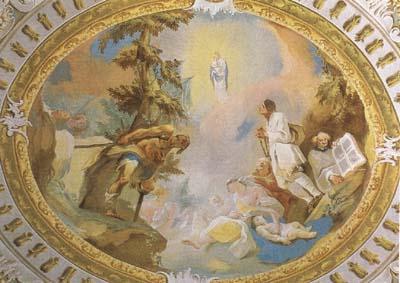 MAULBERTSCH, Franz Anton Adoration of the Virgin (mk08) Germany oil painting art